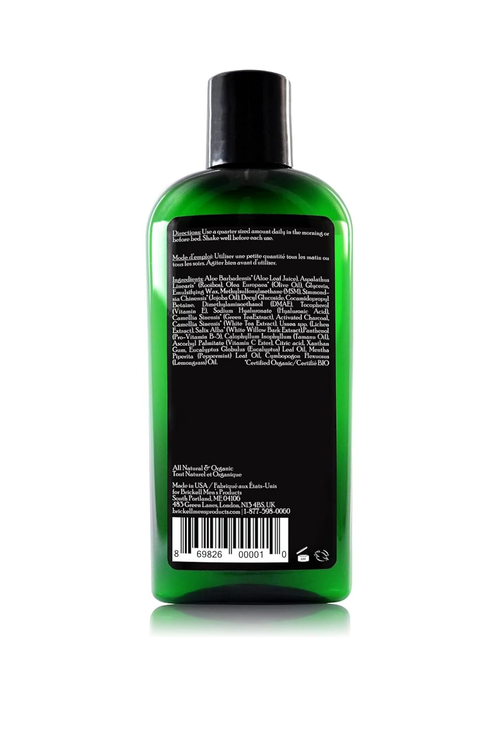 Brickell Men'S Purifying Charcoal Face Wash for Men, Natural and Organic, 8 Ounce, Scented